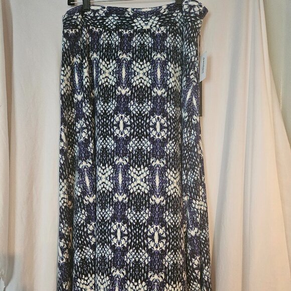 NEW w/Tag! Roz & Ali Size XL Maxi Skirt Long Blue - Picture 1 of 5